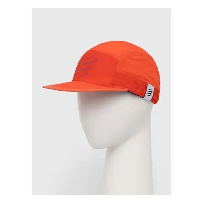 Kšiltovka Compressport 5 Panel Light Cap červená barva, vzorovaná, 91555947