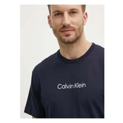 Bavlněné tričko Calvin Klein tmavomodrá barva, K10K111346 94305513