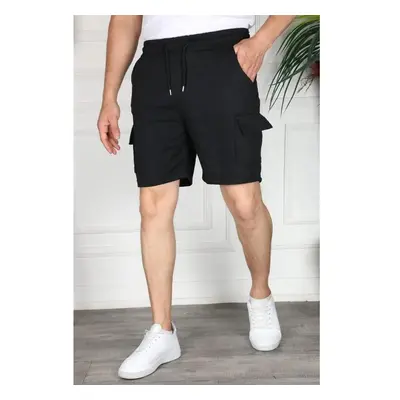 S2999 DEWBERRY CARGO POCKET MENS SHORT-BLACK 92046455