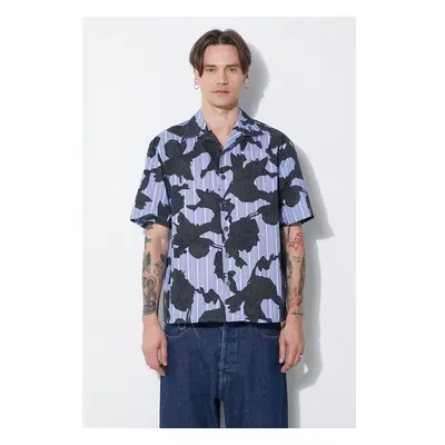 Bavlněná košile Neil Barrett Boxy Bold Flowers Print Short Sleeve 92094642