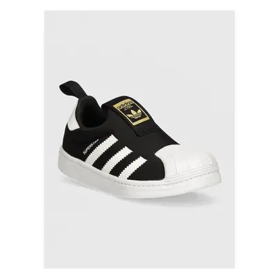 Dětské sneakers boty adidas Originals SUPERSTAR 360 černá barva, 94596525