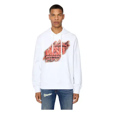 Diesel Sweatshirt - S-GINN-HOOD-E8 SWEAT-SHIRT white 95272719