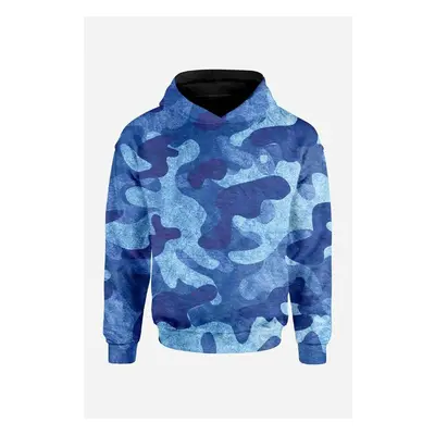 UTOPY Pánská Dámská sportovní mikina Art of Camo Blue full print 95688047