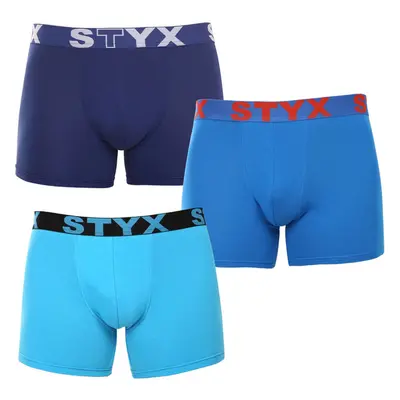 3PACK pánské boxerky Styx long sportovní guma vícebarevné (3U96897) 83390862