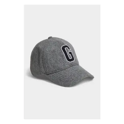 KŠILTOVKA GANT G BADGE WOOL CAP GREY MELANGE 84606349