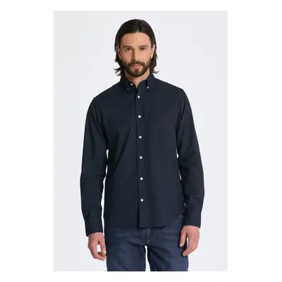 KOŠILE GANT REG FLANNEL MELANGE SHIRT MARINE 85175863