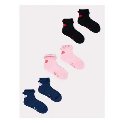 Yoclub Kidss 3Pack Socks With Frill SKA-0069G-000J-002 78935932