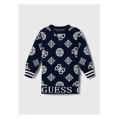 Dívčí šaty Guess tmavomodrá barva, mini 84755803