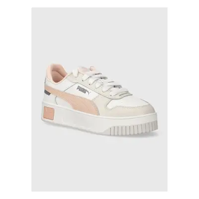 Dětské sneakers boty Puma Carina Street Jr bílá barva 91546310