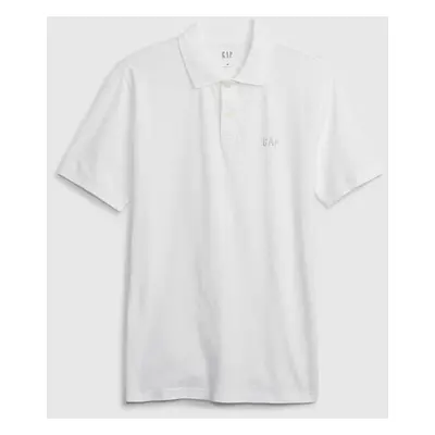 Tričko GAP Logo Pique Polo Optic White XL 91671626