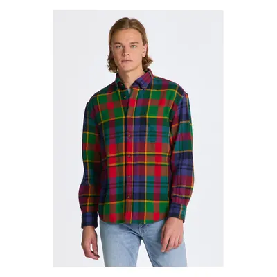 KOŠILE GANT REL TWILL CHECK SHIRT RICH RED 84606386