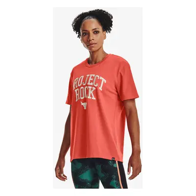 Tričko Under Armour Project Rock Heavyweight Campus T-Shirt Orange M 90877033