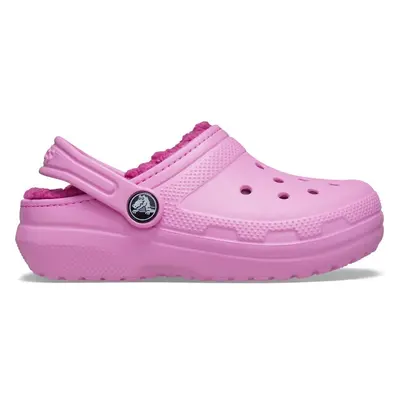 Dětské boty Crocs CLASSIC LINED růžová 73474317