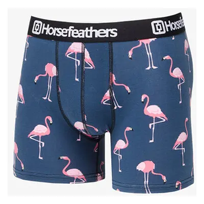 Boxerky Horsefeathers Sidney Boxer Shorts Blue/ Flamingos Print S 86967243