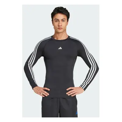 Adidas Tričko Techfit Compression Training 3-Stripes Long Sleeve 94644912