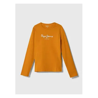 Dětská halenka Pepe Jeans Hana oranžová barva, s potiskem 95059884