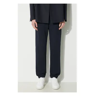 Bavlněné tepláky Fred Perry Loopback Sweatpant tmavomodrá barva, T5505 89851575