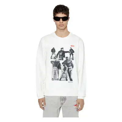 Diesel Sweatshirt - PR-S-GINN SWEAT-SHIRT white 95272395