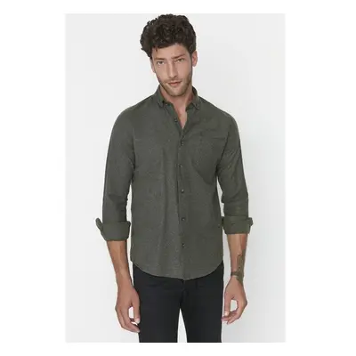 Trendyol Green Slim Fit Single Pocket Shirt 95698387