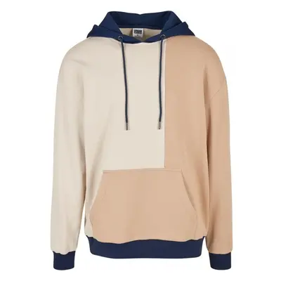 URBAN CLASSICS Oversized Color Block Hoody - softseagrass/unionbeige 72168331