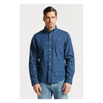 KOŠILE GANT REG UT FLORAL PRINT INDIGO SHIRT DARK INDIGO 78760385