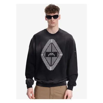 Bavlněná mikina A-COLD-WALL* Gradient Crewneck ACWMW125 BLACK pánská, 89697893