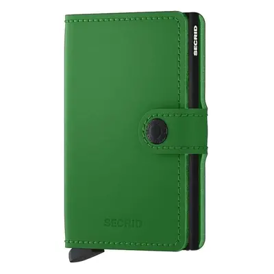 Kožená peněženka Secrid Miniwallet Matte Bright Green zelená barva 90106225