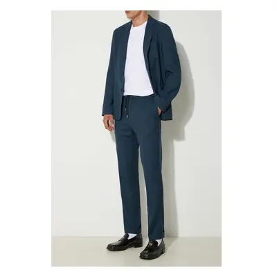 Vlněné kalhoty Paul Smith zelená barva, ve střihu chinos, M1R-921T 94860631