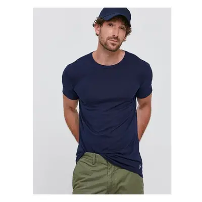 Tričko Polo Ralph Lauren (3-pack) pánské, tmavomodrá barva, hladké, 60266299