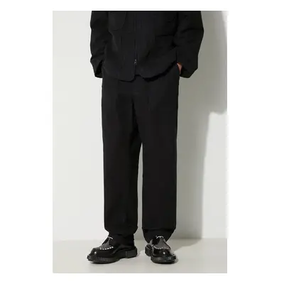 Bavlněné kalhoty Engineered Garments Fatigue Pant černá barva, 86992355