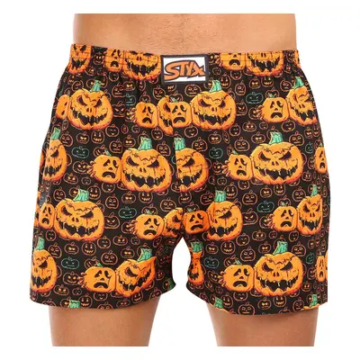 Pánské trenky Styx art klasická guma nadrozměr Halloween dýně (E1755) 87098255