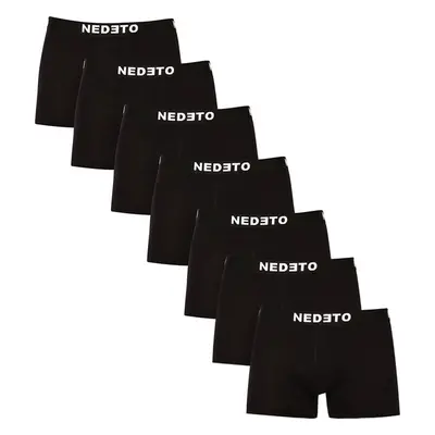 7PACK pánské boxerky Nedeto černé 76843037