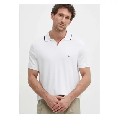 Polo tričko Tommy Hilfiger bílá barva, MW0MW34772 91669221