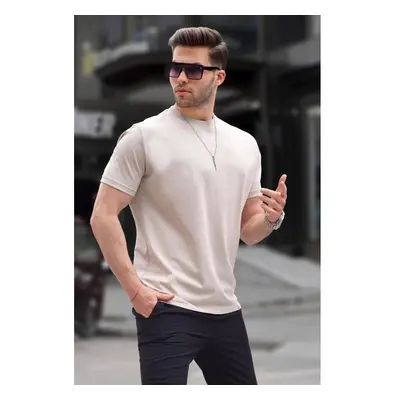 Madmext Stone Color Regular Fit Basic Mens T-Shirt 6131 91224381