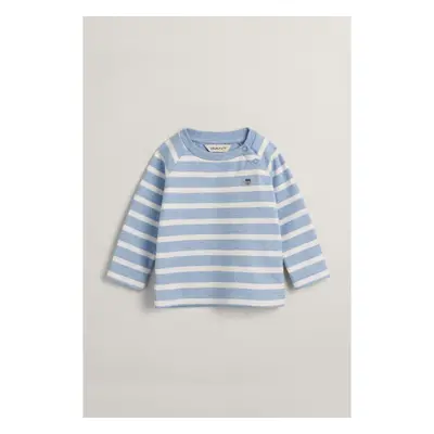 TRIČKO GANT STRIPED LS RAGLAN TOP LT BLUE MELANGE 89383073