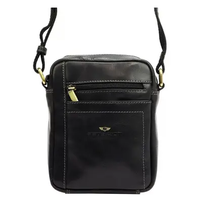 Pánská kožená crossbody/taška Peterson Kalin, černá 90558756