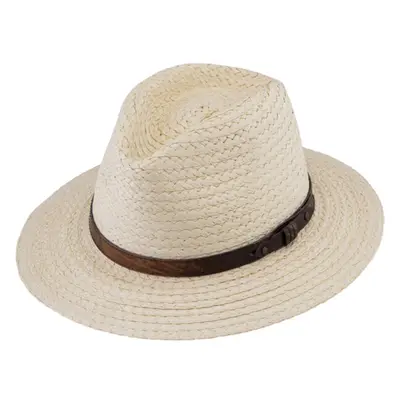 Unisex letní klasicky Fedora klobouk - od Fiebig s koženým paskem 90796646