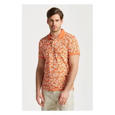 POLOKOŠILE GANT FLORAL PRINT SS PIQUE APRICOT ORANGE 77162667