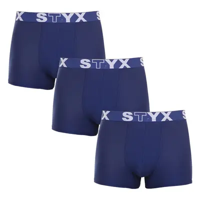 3PACK pánské boxerky Styx sportovní guma tmavě modré (3G968) 85298085