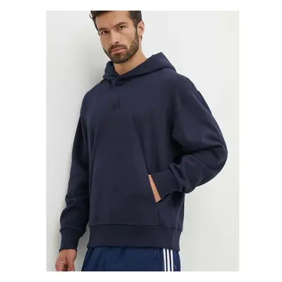 Mikina adidas All SZN pánská, tmavomodrá barva, s kapucí, hladká, 93788282