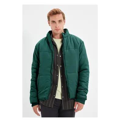 Trendyol Dark Green Regular Fit Pocket Wind and Water Resistant Puffer 95758017