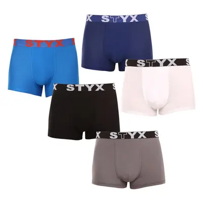 5PACK pánské boxerky Styx sportovní guma vícebarevné (5G0908137) 95765047