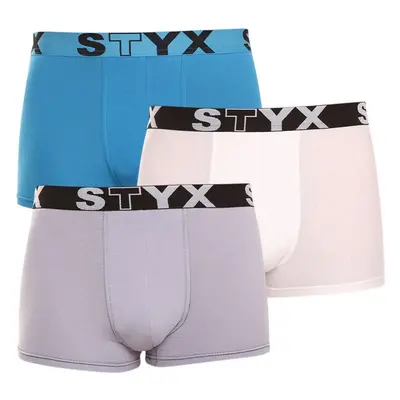 3PACK pánské boxerky Styx sportovní guma vícebarevné (G969106167) 69127509