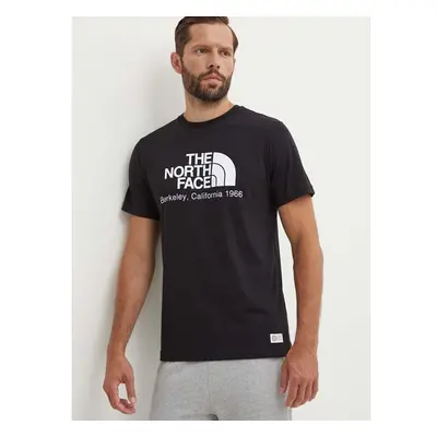 Bavlněné tričko The North Face M Berkeley California S/S Tee černá 91546455