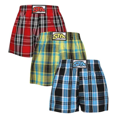 3PACK dětské trenky Styx klasická guma vícebarevné (3J102123) 6-8 let 91911865