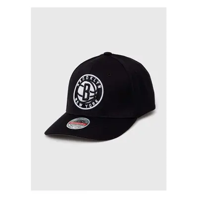 Čepice s vlněnou směsí Mitchell&Ness Brooklyn Nets černá barva, s 83072084