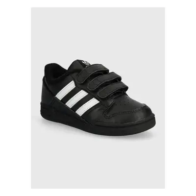 Dětské kožené sneakers boty adidas Originals černá barva 92915623