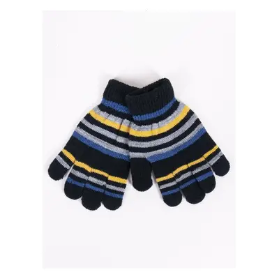 Yoclub Kidss Boys Five-Finger Gloves RED-0118C-AA50-004 75791826