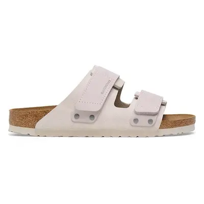 Semišové pantofle Birkenstock Uji bílá barva, 1024800 90915098