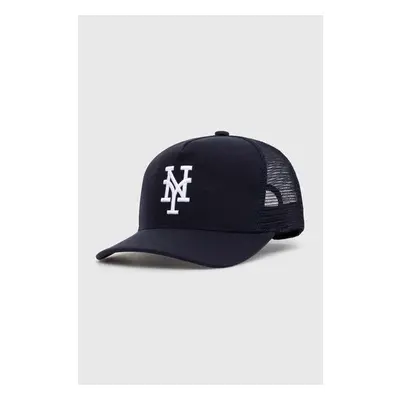 Kšiltovka STAMPD NY Trucker Hat tmavomodrá barva, s aplikací, SLA 94156488